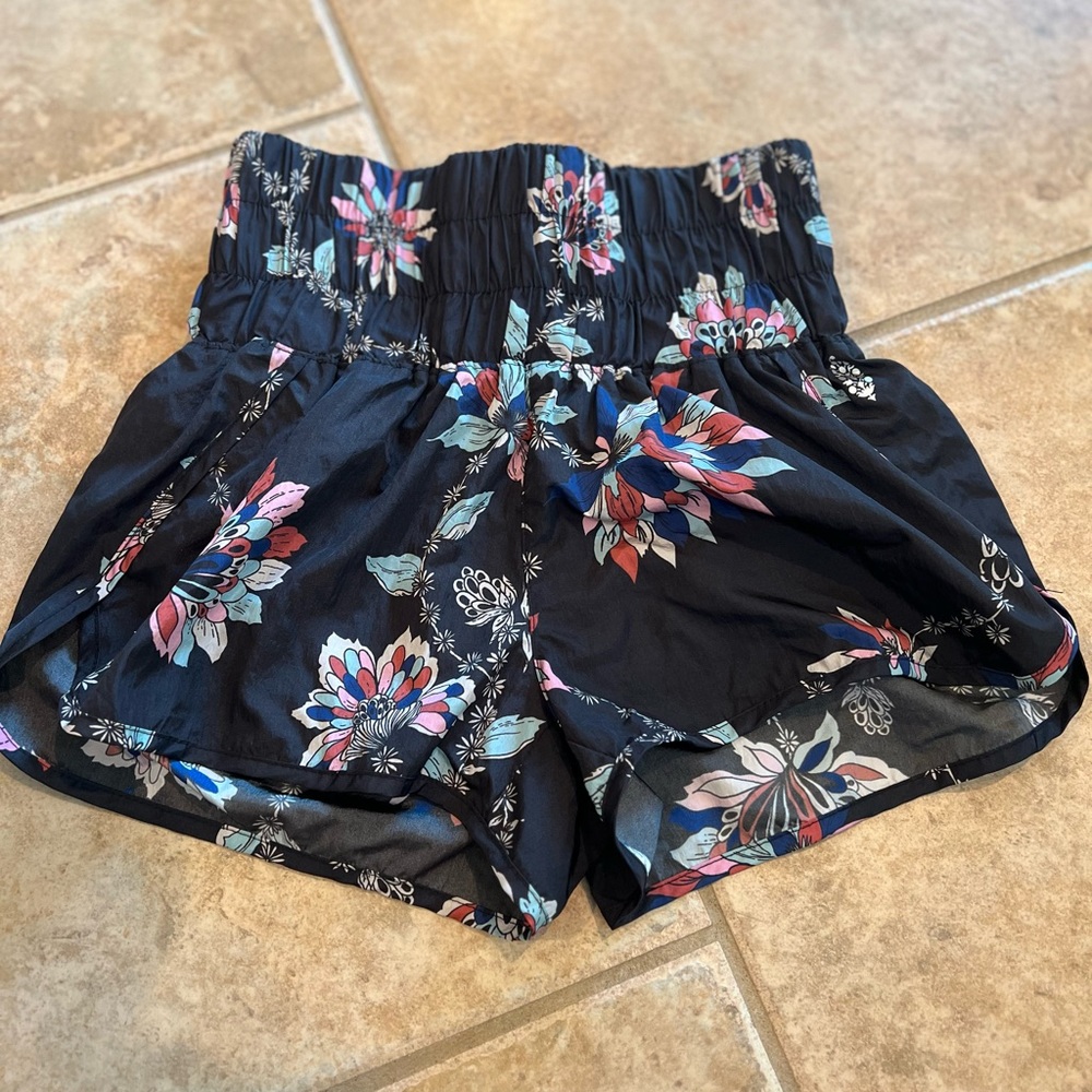 Free People Movement Floral Running Shorts